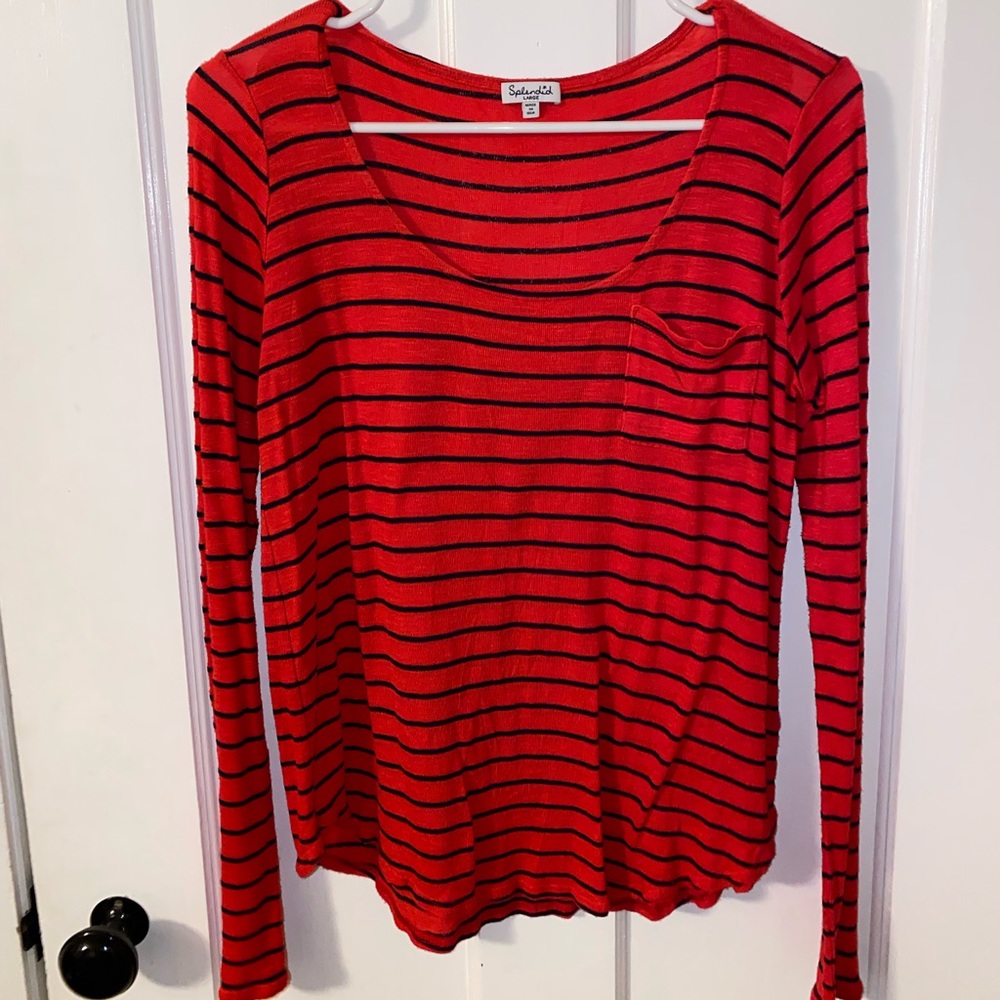 Women’s Red & Blue Long Sleeve